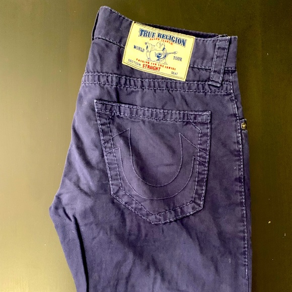 True Religion Cargo Pants (Navy Blue) - Picture 1 of 3